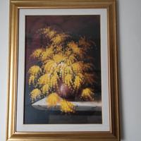 quadro mimose 70x90  su tela no stampe