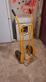 Carrello portapacchi giallo - 2 ruote extra inclus