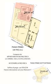 Appartamento sul corso principale di pergola