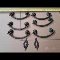 maniglie per cassetti ottone fine anni 80