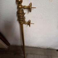 ASTA PORTA TENDA IN OTTONE