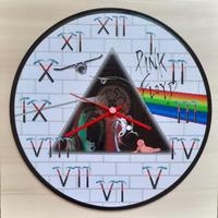 Vinile 33 giri a orologio omaggio ai Pink Floyd 