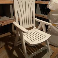 Coppia di poltrone reclinabili da giardino