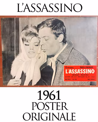 L'Assassino 1961 Poster Originale Mastroianni