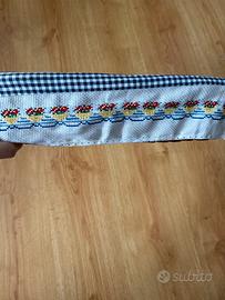 Cestino portapane ricamato a puntocroce