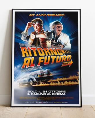 Poster Locandina Film "Ritorno al Futuro 40°"