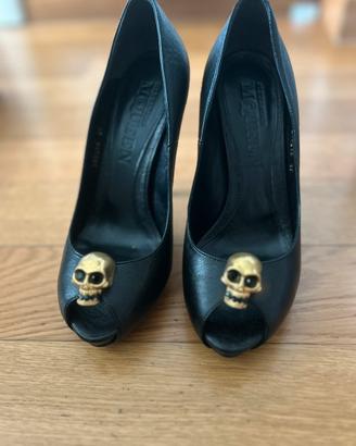 Decollete’ Alexander McQueen in pelle