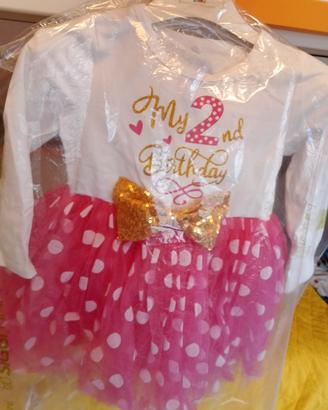 vestito bimba festa per il secondo compleanno 