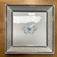 Piatto porcellana ANCAP decorato con oro 24 k