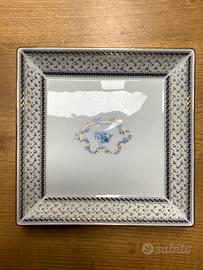 Piatto porcellana ANCAP decorato con oro 24 k