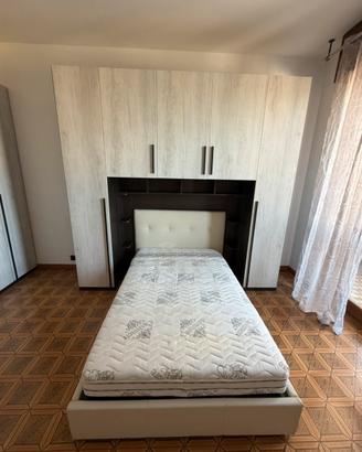 Letto una piazza e mezzo con armadio a ponte