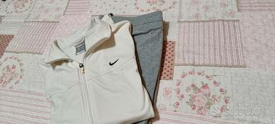 Nike tuta donna/ tg M/ pantalone grigio/ giacca bi