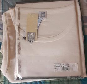 Canottiera Uomo 100% Lana Merinos BIANCO - XL