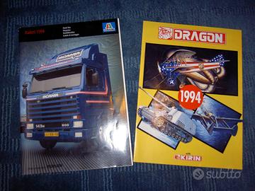 Cataloghi del 1994 della ITALERI e della DRAGON,
