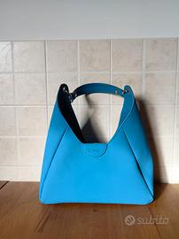 borsa O bag azzurra