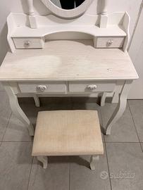 Toeletta / Credenza shabby chic con specchio e