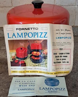 fornetto vintage "Lampopizz" anni 60 - completo