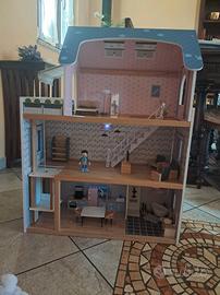 casetta bambole con accessori