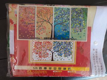 Kit punto croce albero quattro stagioni 