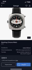 Raro Breitling Chrono-Matic ref 2111 anni 70