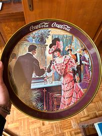 Coppia vassoi vintage Coca-Cola