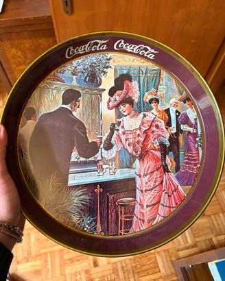 Coppia vassoi vintage Coca-Cola