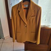 Giacca in pura lana e kashmir colore giallo 