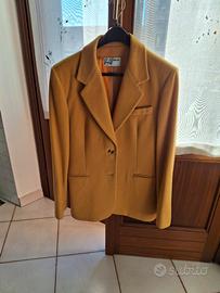 Giacca in pura lana e kashmir colore giallo 