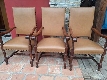 3 sedie modello papale