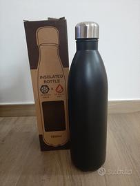 Bottiglia Termica Nera Insulated Bottle 1 Litro