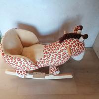 Cavallo a dondolo in legno di pioppo Afffare