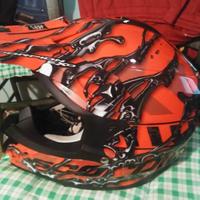 Casco motocross Scorpion Exo M + Occhiali Scott