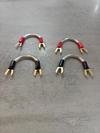 Set 4 Ponticelli di cavi per speakers