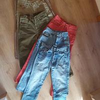 Stock 6 paia jeans e velluto bimbo-bimba