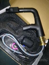 Rubinetto Lavello Cucina Nero con Estraibile