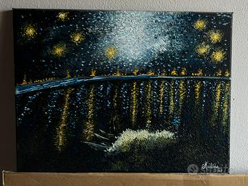 Quadro notte sul rodano