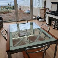 tavolo calligaris in cristallo