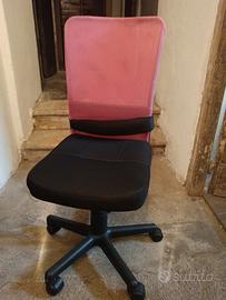 sedia rosa per bambini 