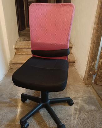 sedia rosa per bambini 