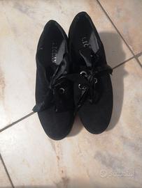 Scarpe Stringate Platform Nere 