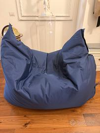 Poltrona pouf sacco XL blu – grande e comodissima