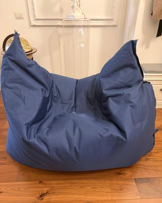 Poltrona pouf sacco XL blu – grande e comodissima