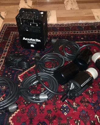 Flash Profoto Acute2R 2400+BatPac + inverter600W