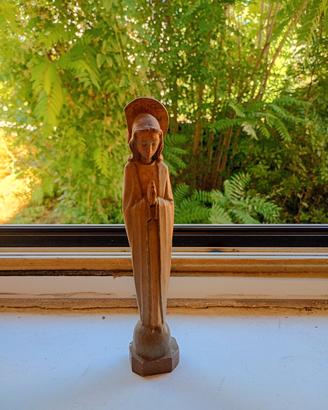 statua della Madonna in legno 