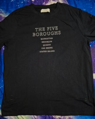 T-Shirt PRIMARK con stampe blue scuro mis. XL C.N.