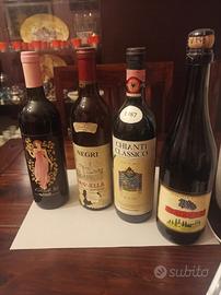 bottiglie di vino datate