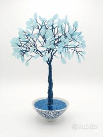 Alberello in rame e vetro fatto a mano