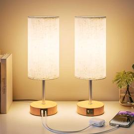 Lampade da Comodino Touch Set da 2 Abat Jour
