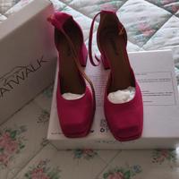 Scarpe raso fucsia 