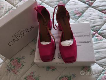Scarpe raso fucsia 